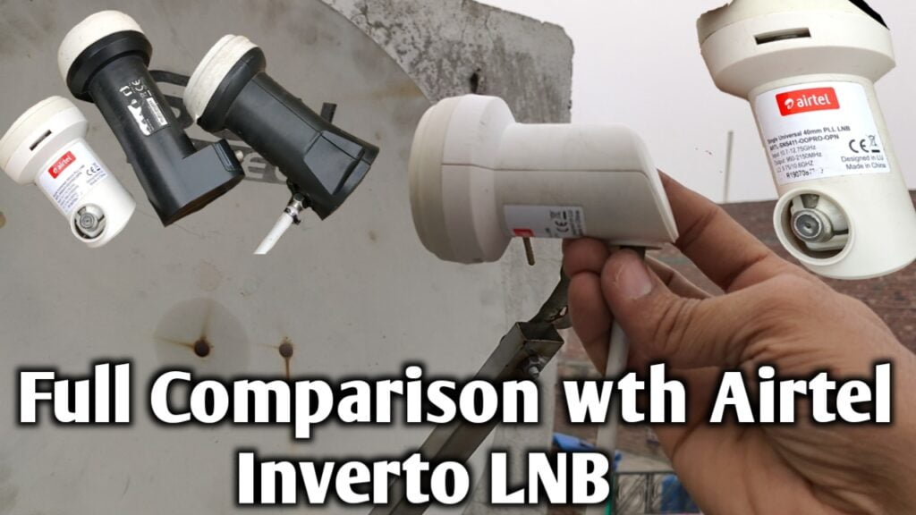 KYA AIRTEL INVERTO LNB BEST H ? TESTING ON 2 SATELLITE