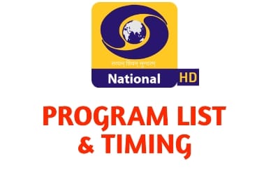 DD NATIONAL PROGRAM LIST AND TIMING - DishNews