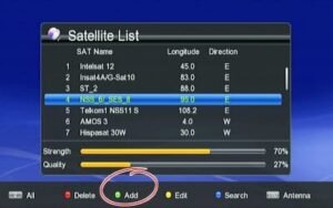 satellite list