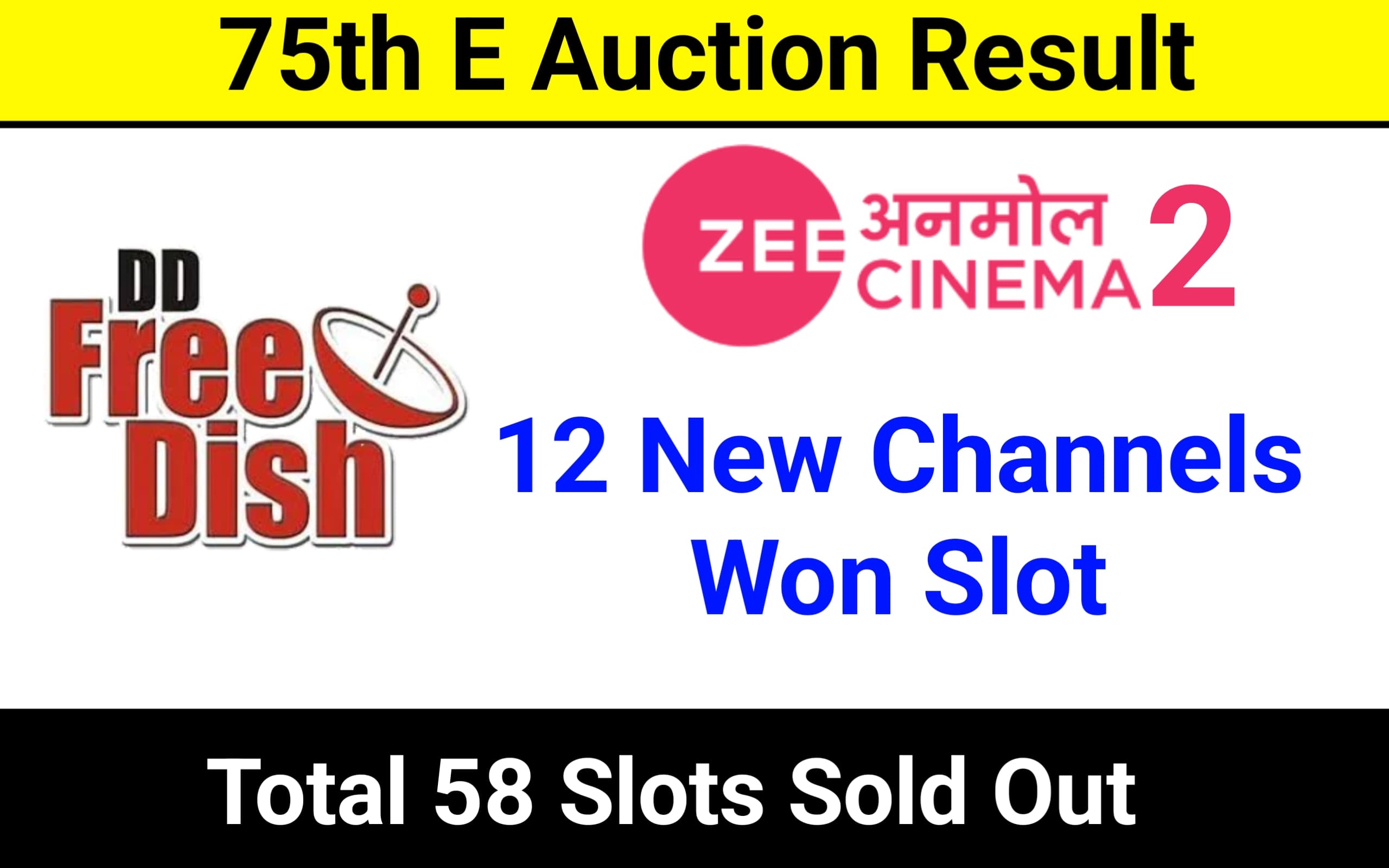 12 New Channels Won Slots In DD Free Dish Mpeg2 E Auction