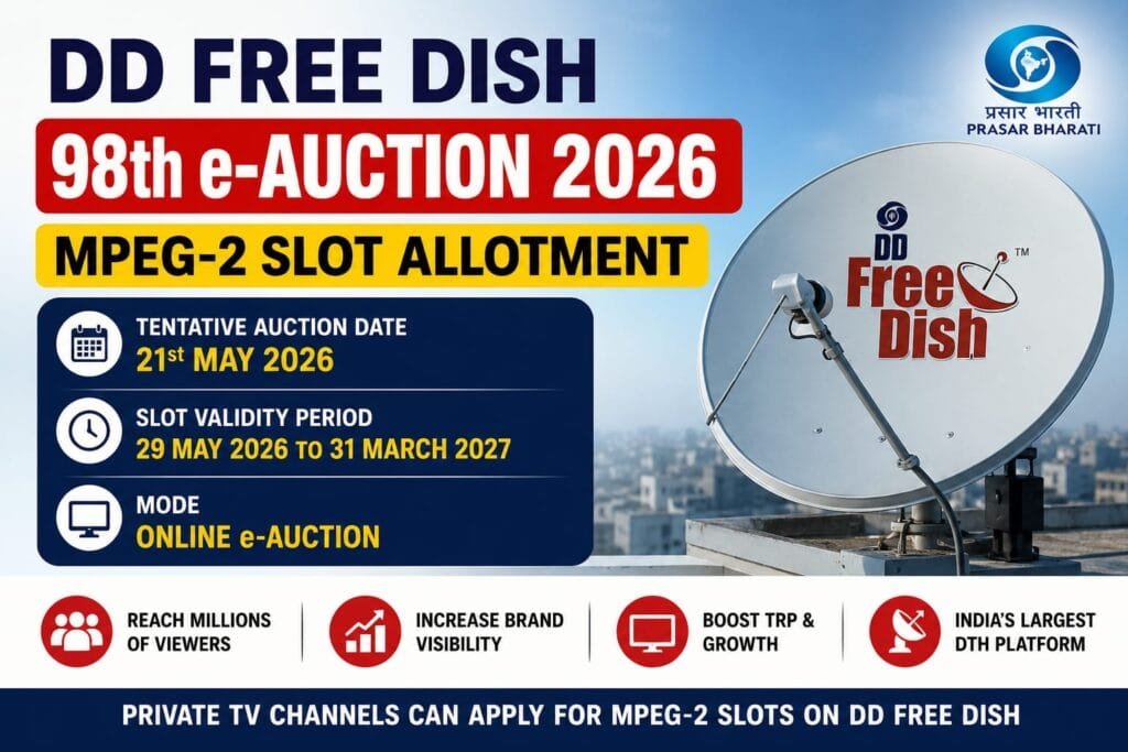 DD Free Dish Mpeg2 98 E Auction 2026